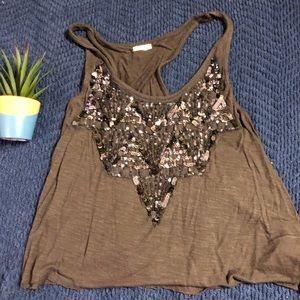 HOLLISTER GREY TANK TOP